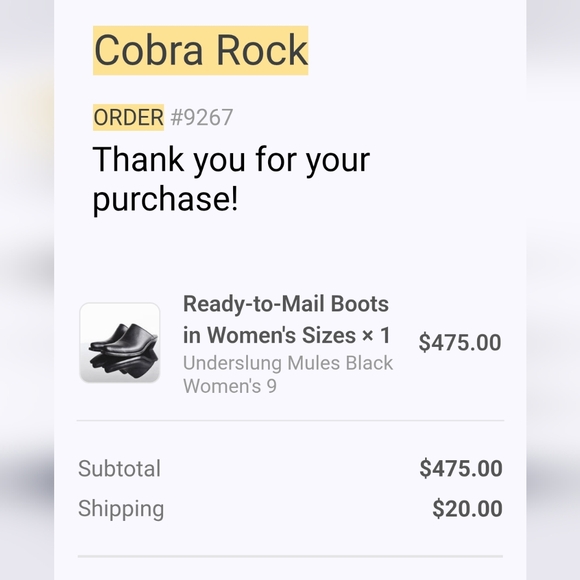 Cobra Rock Mules Black 9 - Picture 2 of 8